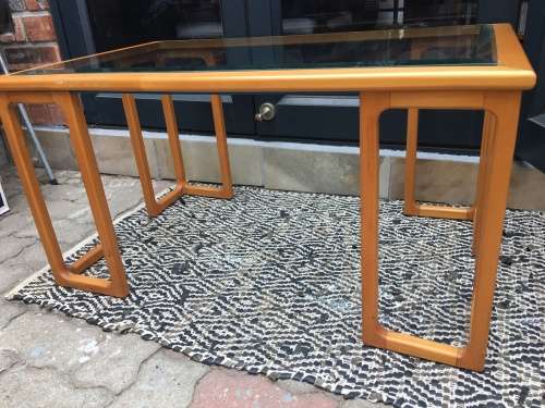 STUNNING ARTDECO BEECH WOOD COFFEE TABLE