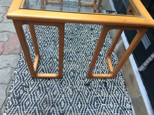 STUNNING ARTDECO BEECH WOOD COFFEE TABLE