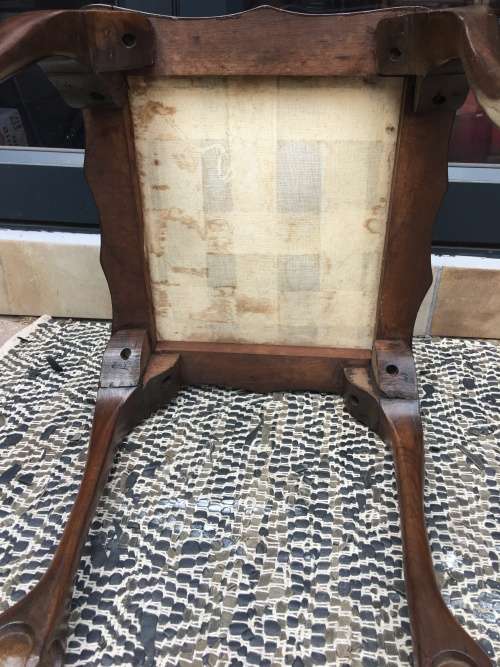 STUNNING RERURBISHED IMBUIA DRESSING TABLE STOOL