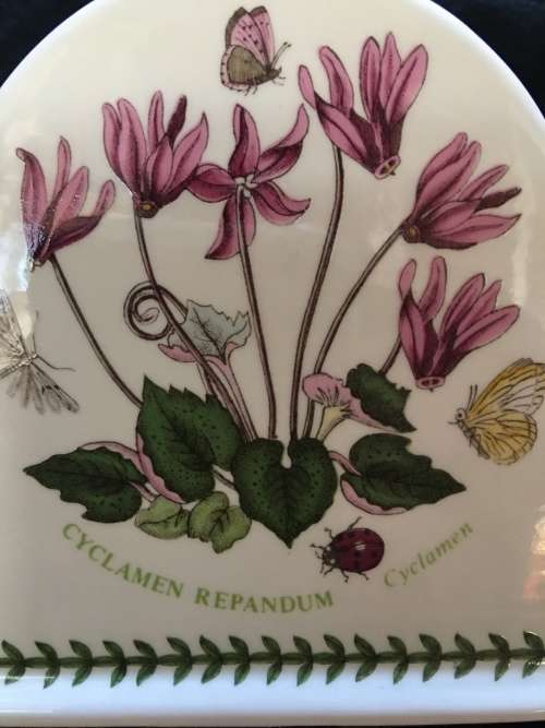 Beautiful Portmeirion hand painted porcelain with a Portmeiron quartz clock