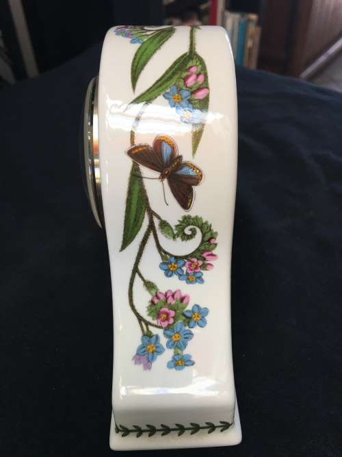 Beautiful Portmeirion hand painted porcelain with a Portmeiron quartz clock