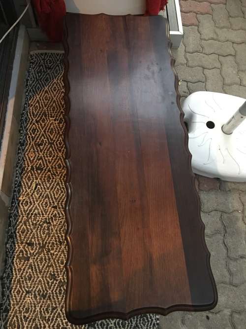 BEAUTIFUL IMBUIA BALL AND CLAW COFFEE TABLE