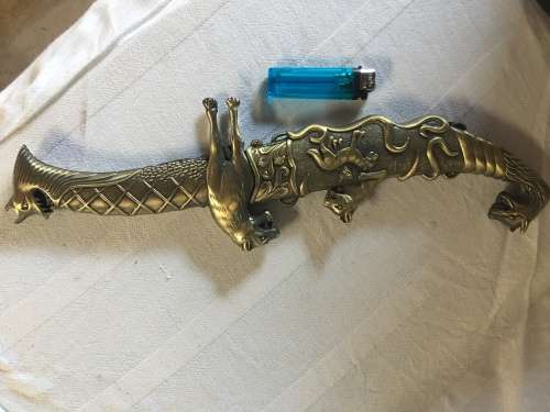 STUNNING decorative functional knife in a matching scabbard