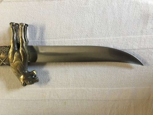 STUNNING decorative functional knife in a matching scabbard