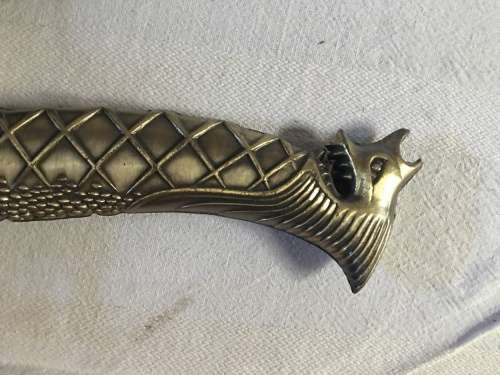 STUNNING decorative functional knife in a matching scabbard