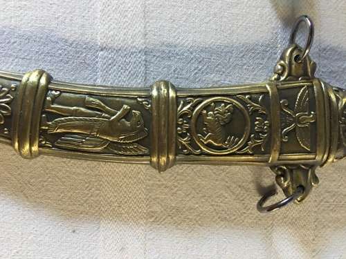 STUNNING Heavy large decorative functional knife in a matching scabbard