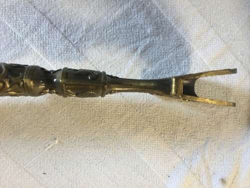 STUNNING Heavy large decorative functional knife in a matching scabbard