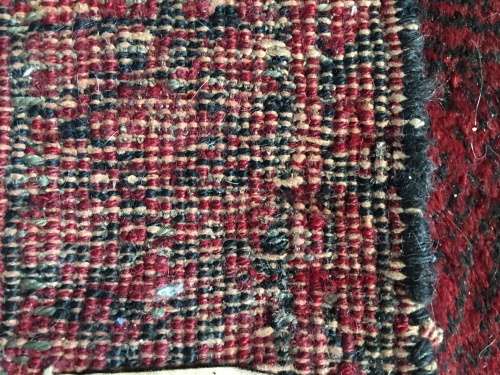 WELL WORN STUNNING VINTAGE HAND MADE PERSIAN PRAYER RUG
