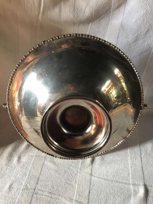 GORGEOUS ANTIQUE SILVER PLATED FRUIT BOWL