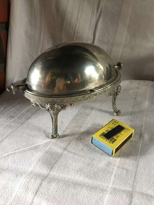 STUNNING ANTIQUE SHEFFIELD SILVER PLATED BUTTER DISH BY ATKINS BROTHERS