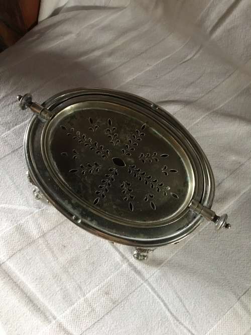 STUNNING ANTIQUE SHEFFIELD SILVER PLATED BUTTER DISH BY ATKINS BROTHERS