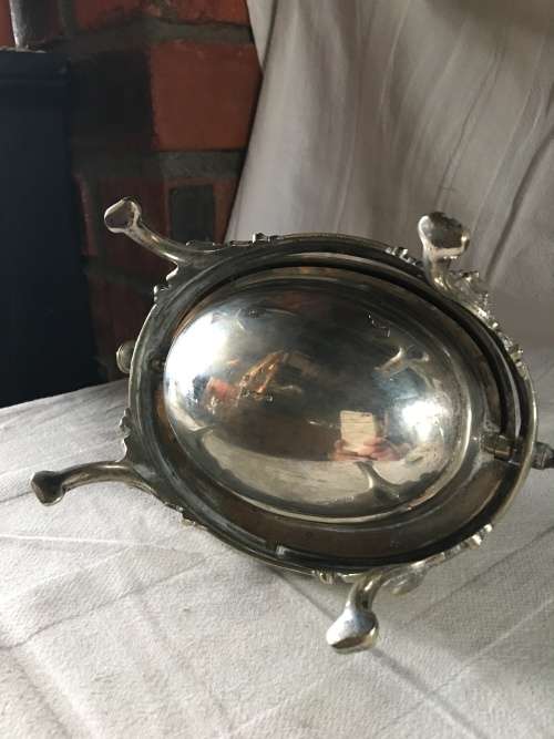 STUNNING ANTIQUE SHEFFIELD SILVER PLATED BUTTER DISH BY ATKINS BROTHERS