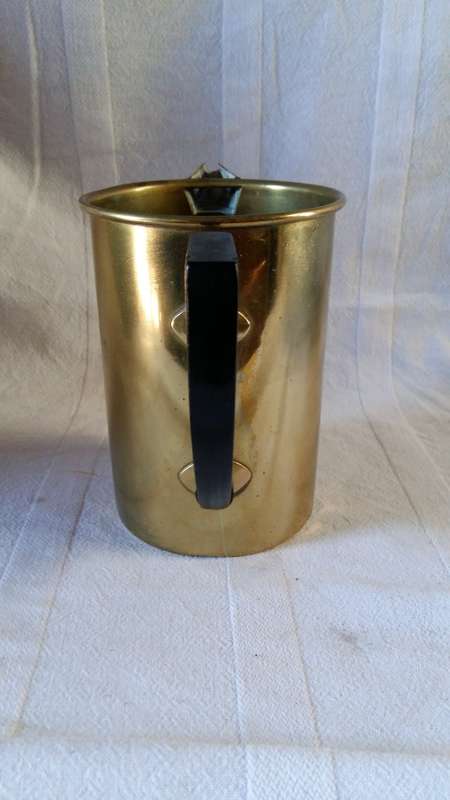 1930s Melio Brass mixed metal Stamped Coffee Pot