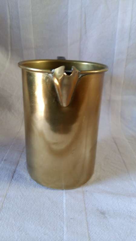 1930s Melio Brass mixed metal Stamped Coffee Pot