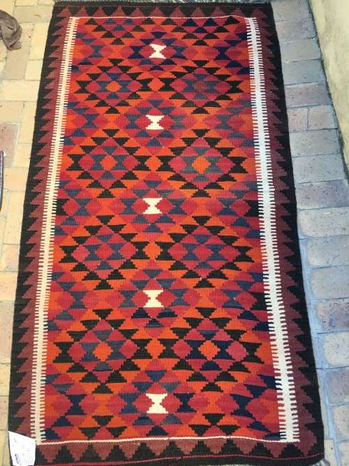 STUNNING AUTUMN TONES KELIM PERSIAN CARPET
