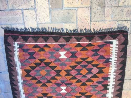 STUNNING AUTUMN TONES KELIM PERSIAN CARPET
