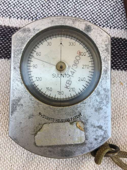 VINTAGE SUUNTO PRECISION COMPASS MADE IN FINLAND AND WORKING