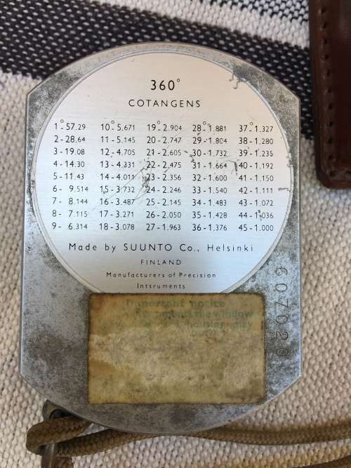 VINTAGE SUUNTO PRECISION COMPASS MADE IN FINLAND AND WORKING