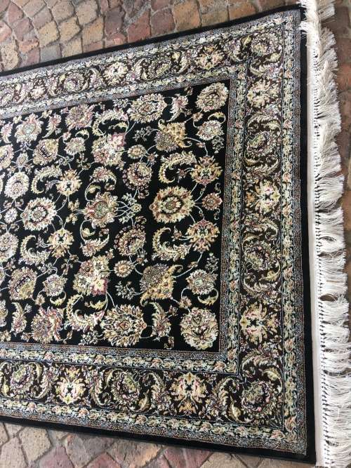 GORGEOUS ZARRIN BLACK BALUCHI HOLDONG LARGE PERSIAN CARPET FROM PERSIAN RUG STORE 2500 x 1500mm