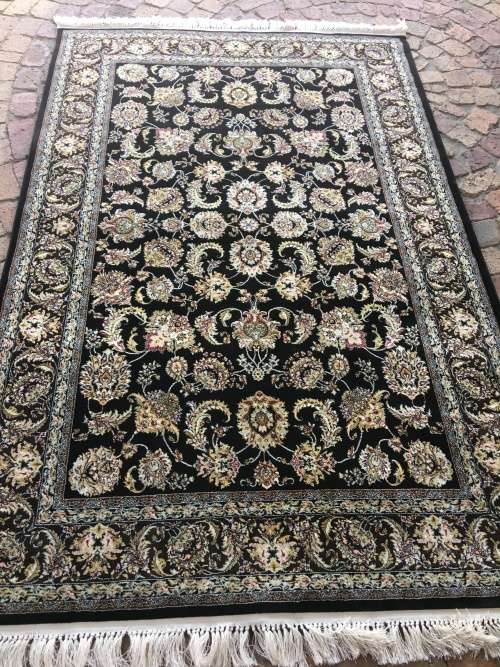 GORGEOUS ZARRIN BLACK BALUCHI HOLDONG LARGE PERSIAN CARPET FROM PERSIAN RUG STORE 2500 x 1500mm