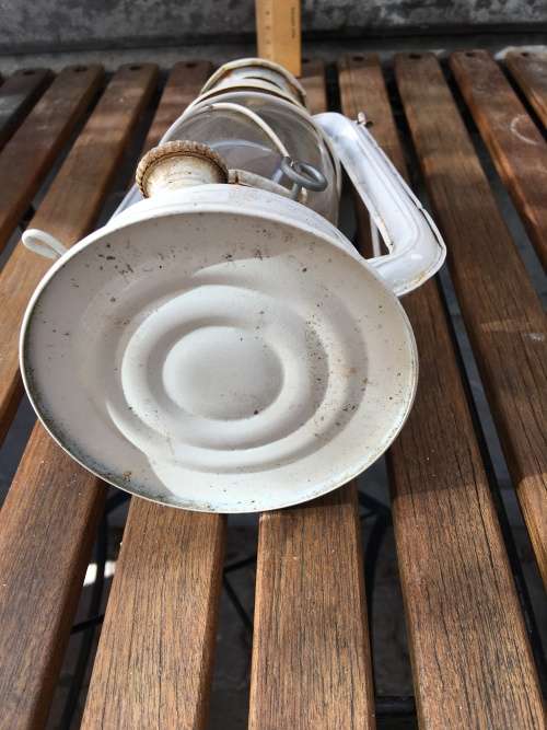 WOW !!! A STUNNING VINTAGE WHITE STORM LANTERN