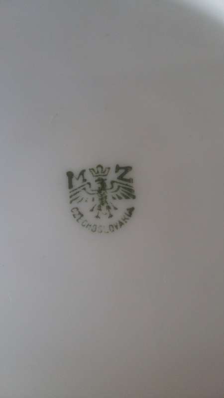 Vintage CZECHOSLOVAKIA MZ porcelain Tea Trio