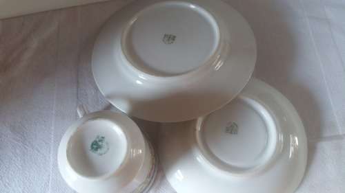 Vintage CZECHOSLOVAKIA MZ porcelain Tea Trio