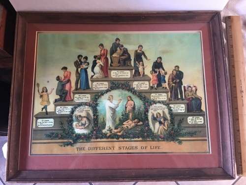 WOW !!! A STUNNING FRAMED PRINT OF A WOMAN'S DIFFERENT STAGES OF LIFE