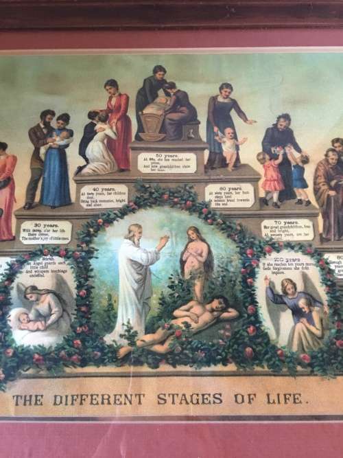 WOW !!! A STUNNING FRAMED PRINT OF A WOMAN'S DIFFERENT STAGES OF LIFE