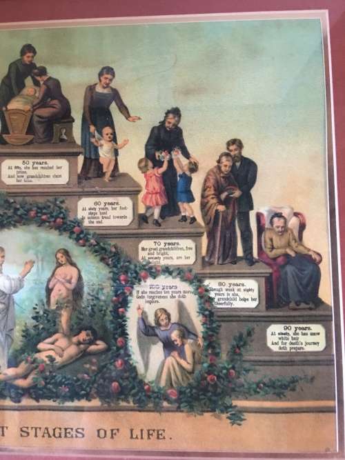 WOW !!! A STUNNING FRAMED PRINT OF A WOMAN'S DIFFERENT STAGES OF LIFE