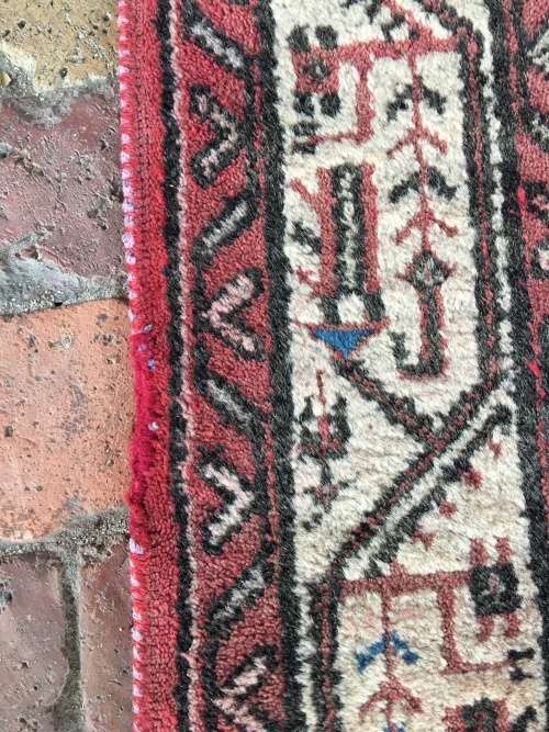 GORGEOUS GENUINE WOOL HAND KNOTTED BOTEH MIR HAMADAN PERSIAN RUNNER 3120 X 1050mm