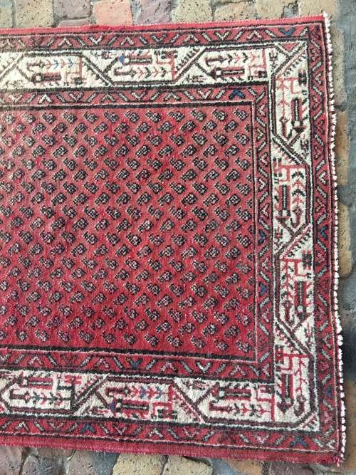 GORGEOUS GENUINE WOOL HAND KNOTTED BOTEH MIR HAMADAN PERSIAN RUNNER 3120 X 1050mm