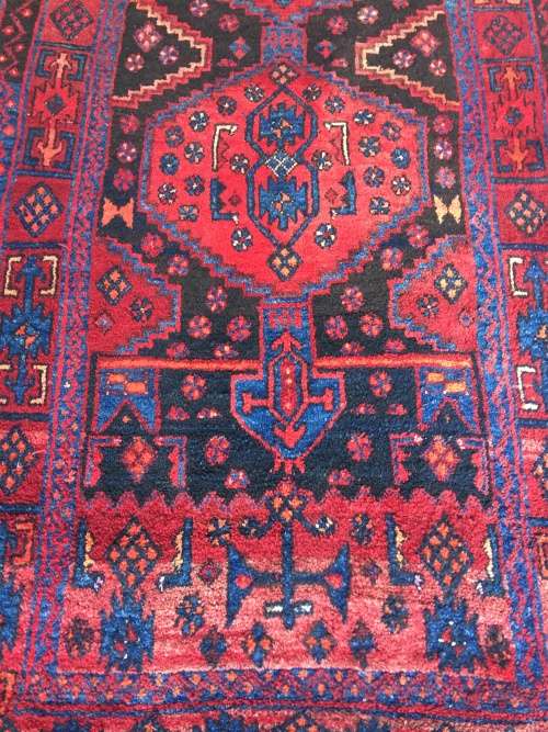 GORGEOUS GENUINE WOOL HAND KNOTTED HAMADAN PERSIAN RUNNER 3000 X 1050mm