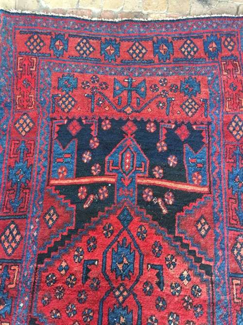 GORGEOUS GENUINE WOOL HAND KNOTTED HAMADAN PERSIAN RUNNER 3000 X 1050mm