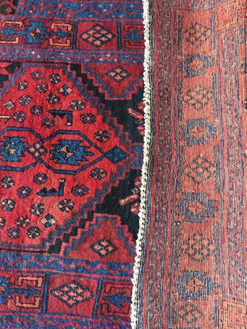 GORGEOUS GENUINE WOOL HAND KNOTTED HAMADAN PERSIAN RUNNER 3000 X 1050mm