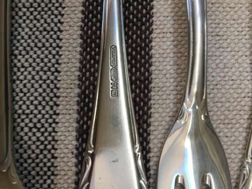 WOW !!!! A BEAUTIFUL BOXED SET OF WELLNER GERMAN SILVER PLATE CUTLERY 1930,s all clearly marked