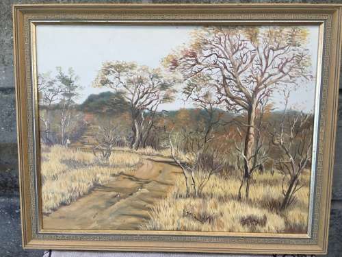 WOW !!! A beautiful large oil on board by renown artist Colin Arthur Bates 1978