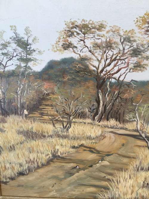 WOW !!! A beautiful large oil on board by renown artist Colin Arthur Bates 1978
