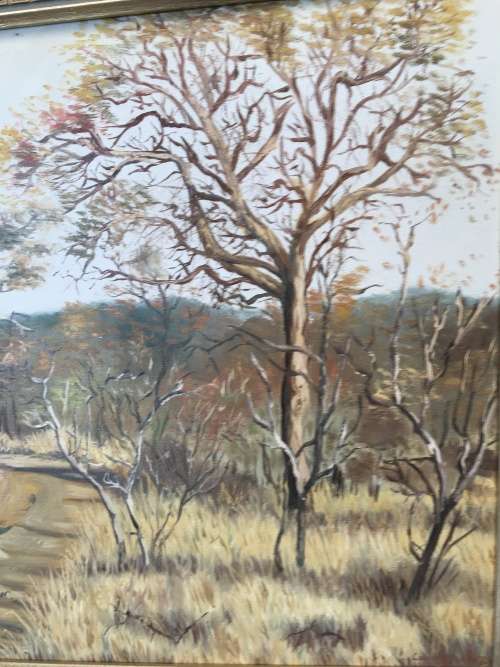 WOW !!! A beautiful large oil on board by renown artist Colin Arthur Bates 1978