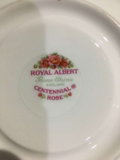Royal Albert Bone China " Centennial rose " saucer # 4