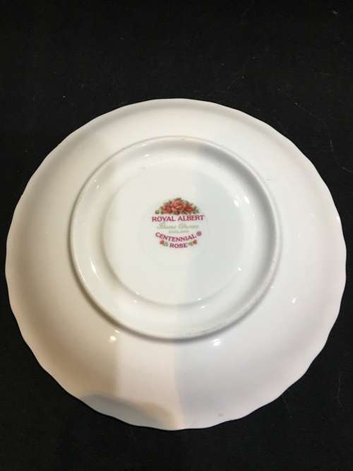Royal Albert Bone China " Centennial rose " saucer # 4