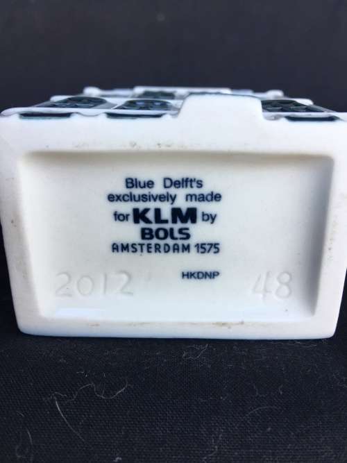 DELFT PORCELAIN KLM HOUSE NUMBERED No 48 sealed and full