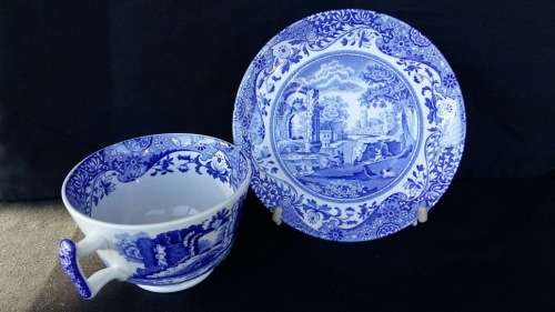 WOW !!!  A GORGEOUS SPODE TEA CUP AND SAUCER DUO