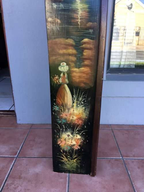 WOW !!! HAND PAINTED BOAT SHAPED BOOK SHELF ,CORNER DISPLAY CABINET