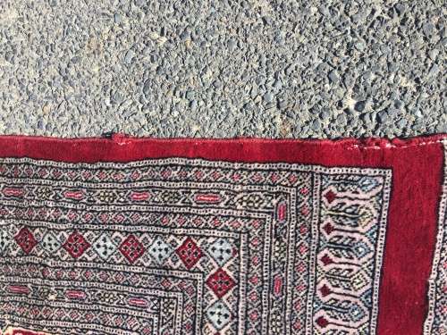 STUNNING !!!  LARGE PURE WOOL HAND MADE MORI BOKHARA PERSIAN CARPET 3040 X 2140mm