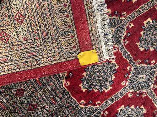 STUNNING !!!  LARGE PURE WOOL HAND MADE MORI BOKHARA PERSIAN CARPET 3040 X 2140mm