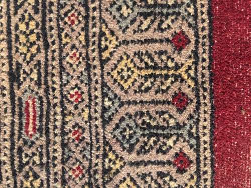 STUNNING !!!  LARGE PURE WOOL HAND MADE MORI BOKHARA PERSIAN CARPET 3040 X 2140mm