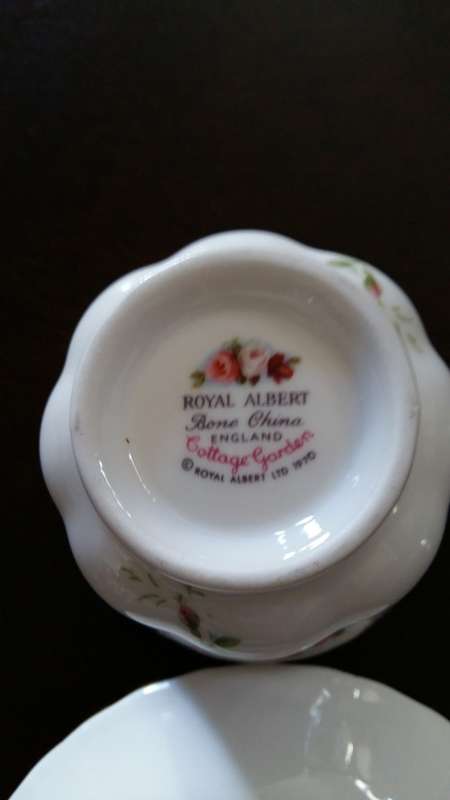 Vintage Royal Albert, "Cottage Garden" Pattern Duo.  1970 (1)