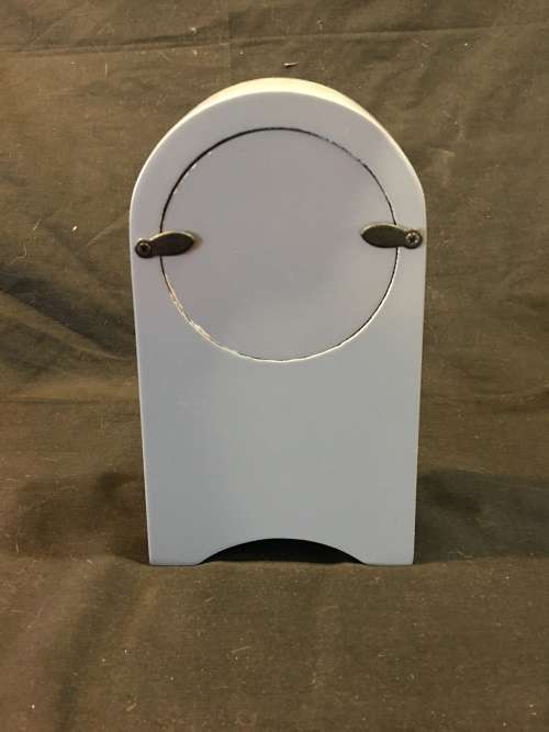 WOW !! STUNNING ZEBRA STYLED MIRROR FRONTED BATTERY OPERATED BEDSIDE CLOCK