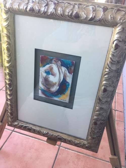 STUNNING!!! NUDE WATER COLOR BY FAMOUS S.A.ARTIST JAN VISSER 1995 - EXCELLENT INVESTMENT